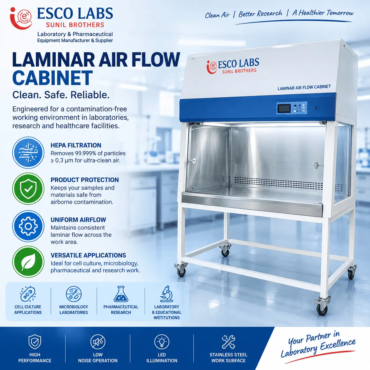 How to Choose the Right Laminar Air Flow Cabinet for Your Laboratory