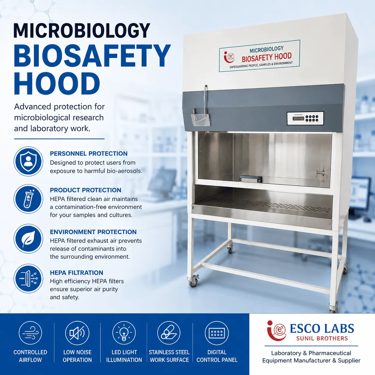 What Is the Difference Between Laminar Air Flow and Bio Safety Cabinet?